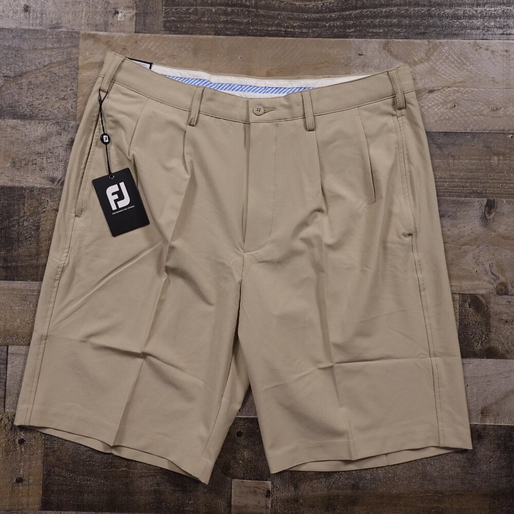 Footjoy Pleated shorts‎ golf men's 34 khaki NEW NWT